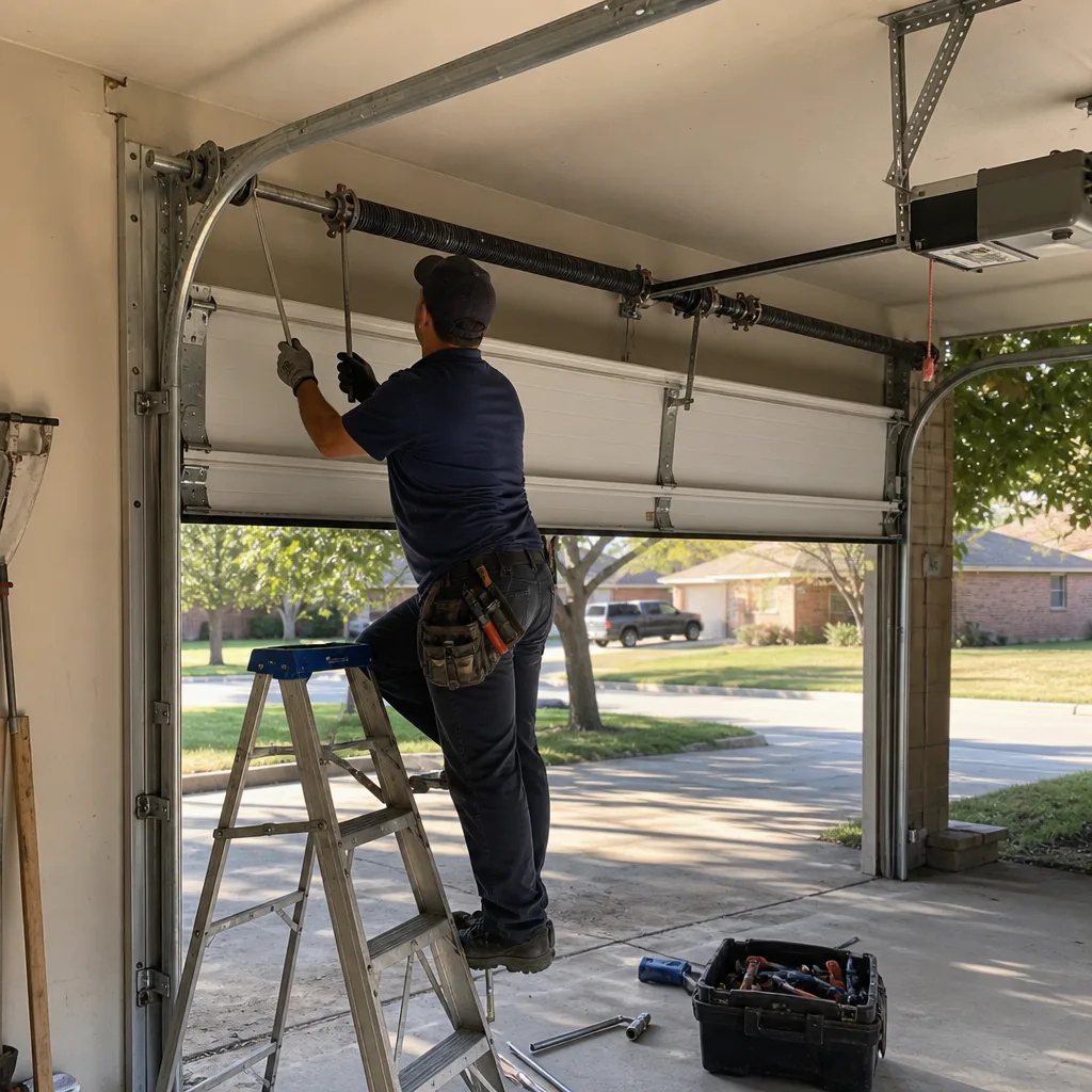 Garage Door Cable Repair in Benbrook